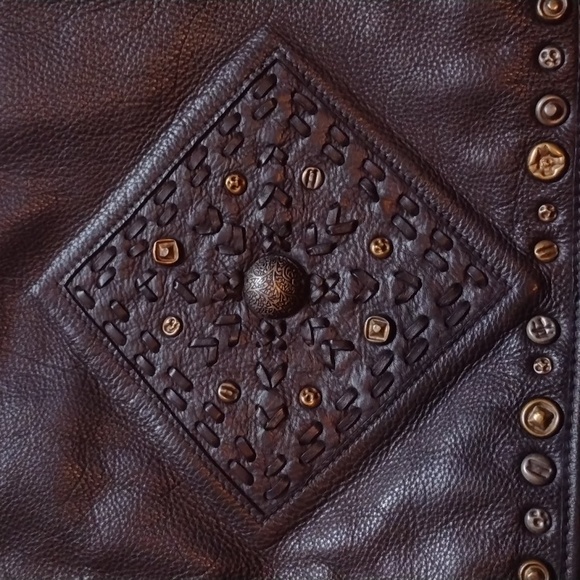 NWT OLD TREND Lone Road Black Leather Bag RARE SOLD OUT htf - Picture 4 of 16